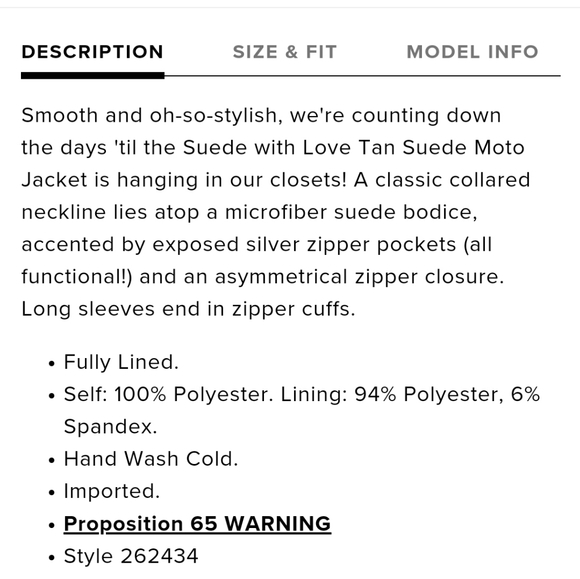 Suede with Love Tan Suede Moto Jacket - Picture 3 of 8